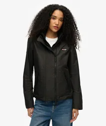 Superdry Women's Mountain Windbreaker Jacke mit Kapuze Schwarz - Größe: 34