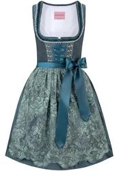 Dirndl Laurena (petrol, Gr. 48) von Wiesnwuid für Damen, 100% Polyester