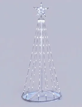 Lampe Led Cone Tree 1.2m Cold White Ip44 Indoor & Outdoor Low Voltage Transparent 50 cm x 1.2m - AIGOSTAR - FashionsVida