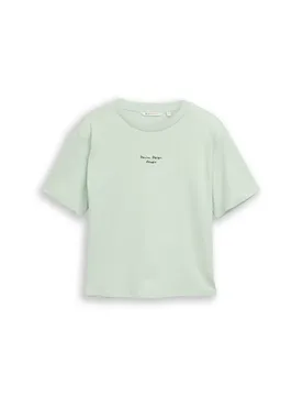 Boxy T-shirt with embro female - S - FashionsVida