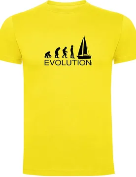 Evolution Sail Short Sleeve T-shirt Yellow M Men - Kruskis - FashionsVida