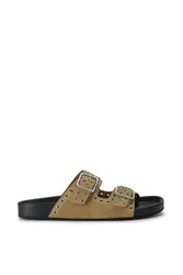 Women's 'Abbot Taupe Suede' Suede Sandals Size: 7 - Taupe - Size: 7