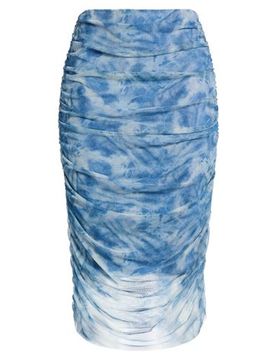 Midi-Rock Damen Taubenblau S Damen