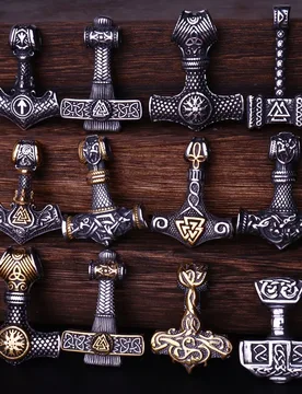 Multi Style Beaded Viking Thor's Hammer Pendant Necklace Stainless Steel Necklace Men Biker Mjolnir Amulet Jewelry Dropshipping - Aliexpress - FashionsVida