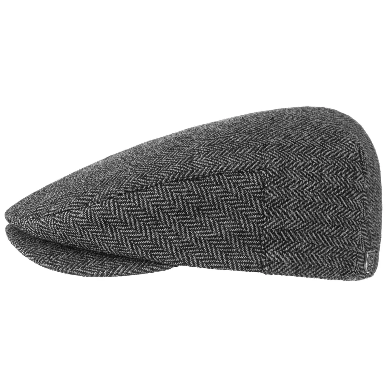 Hooligan Fishbone Flat Cap by - grey - Herren - Size: L (59-60 cm) - Brixton - FashionsVida