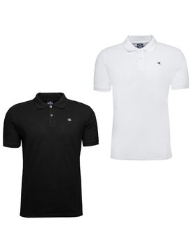Champion Camiseta negro / blanco