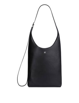 Borsa tote grande in pelle fusa