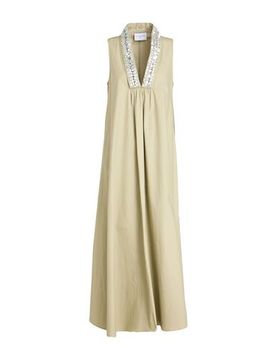 Vestido midi Mujer Verde salvia S Mujer