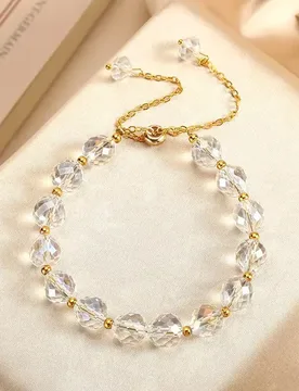 New Shiny Imitation Crystal Stone Beads Bracelet Women Elasticity Rope Woven Sweet Fashion Crystal Jewelry Bracelets - Aliexpress - FashionsVida