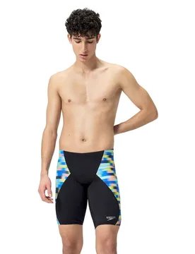 Allover Digital V-cut Jammer Picton Blue / Lemon Drizzle UK 30 Men - Speedo - FashionsVida