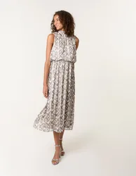 Snake Print Diamante Dress - S / SNAKE - female