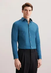 Slim Business Hemd Uni Grün 45