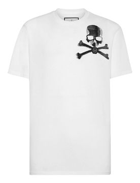 T-shirt girocollo `skull&bones`