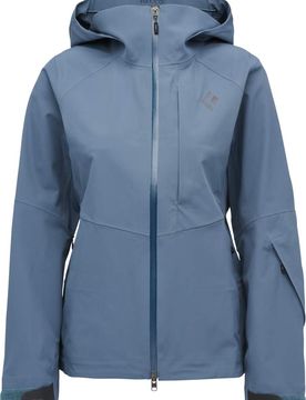 Wasserfeste und atmungsaktive Jacke für Skitourengehen W Recon Stretch Shell Midnight Blue für Damen Größe S Blau