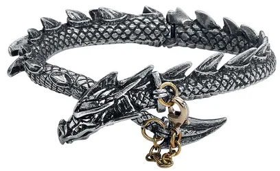 Gothic Armband - Dragons Lure - für Männer - silberfarben - Männer - male