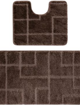 Badematte Zweiteiliges Badezimmerset Supreme Lines, Linien, 60x100 Cm 60x100 Cm