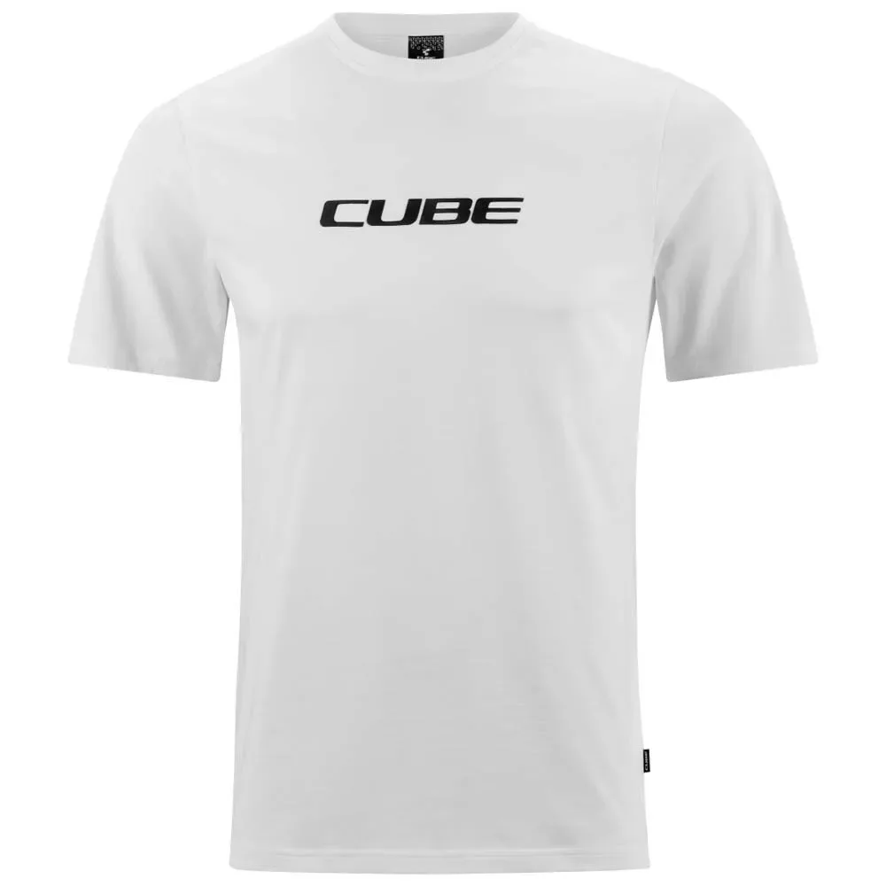 Maglietta A Maniche Corte Organic Classic Logo White - CUBE - FashionsVida