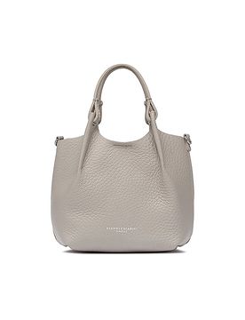 Bolso de cuero - Bolso Hobo DUA Small gris claro