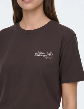Camiseta básica de mujer con estampado - Vero Moda - FashionsVida