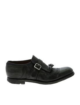 Monk Strap nere effetto vintage
