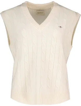 Gant Gilet Di Maglia 80529 Cream XS