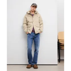 Pantalón vaquero slim de tejido tipo punto