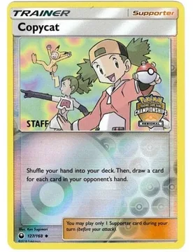 Pokemon SM Celestial Storm 127/168 Copycat (League Promo STAFF) - Pokémon - FashionsVida