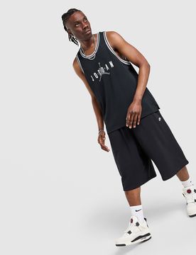 Mens Canotta Basket - Nero, nero nero Uomo taglia XS