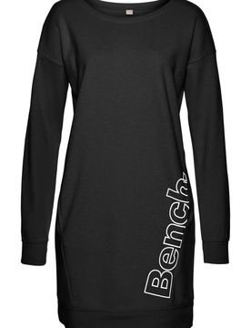 BENCH Vestido negro / blanco