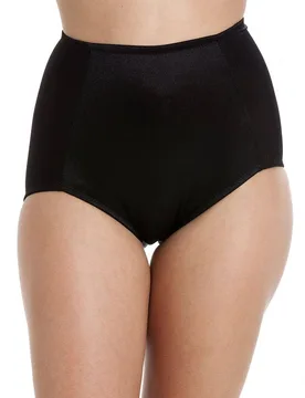 Women's Two Pack Full Support Shapewear Briefs in Black Size: 16 - Black - Size: 16 - Camille - FashionsVida