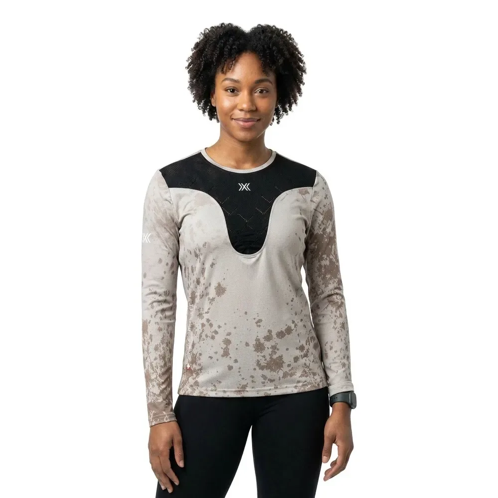 Maglietta A Maniche Lunghe Corefusion Run Sand / Dirt S - X-BIONIC - FashionsVida