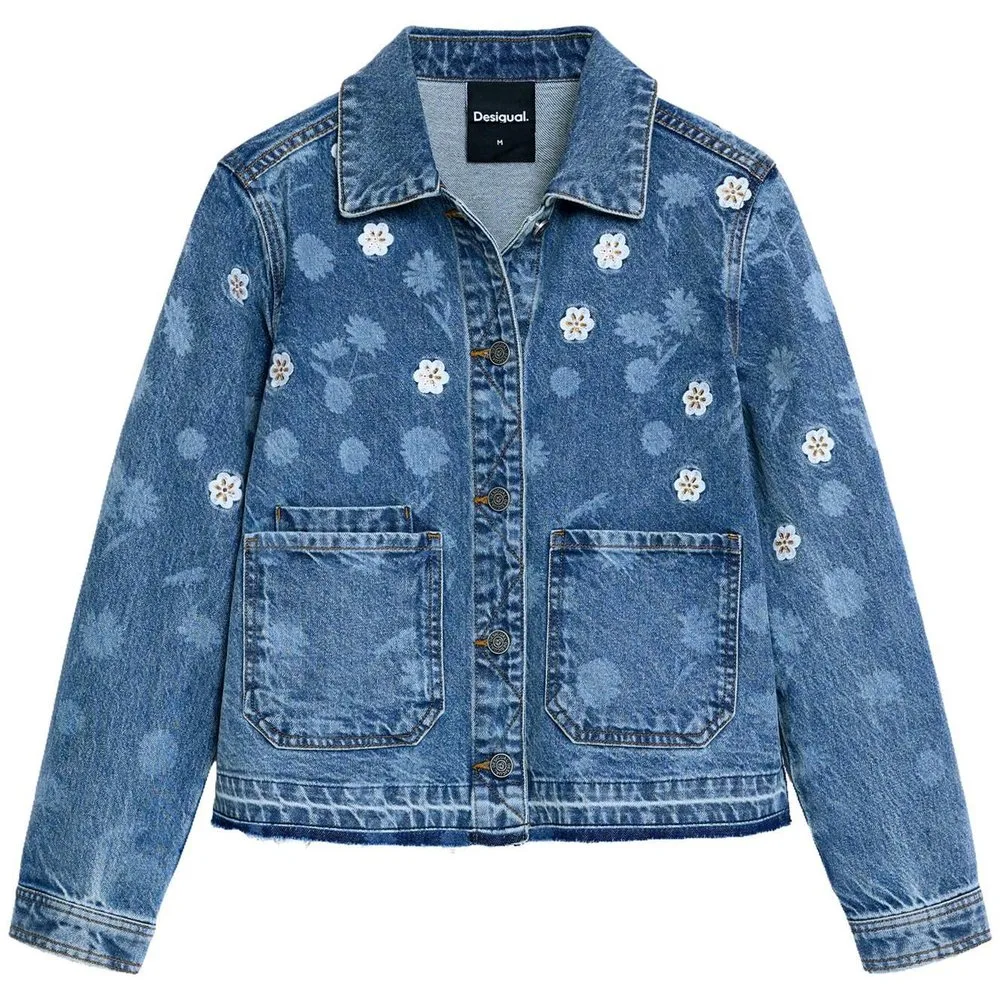 Cazadora de mujer denim 100% algodón - Desigual - FashionsVida