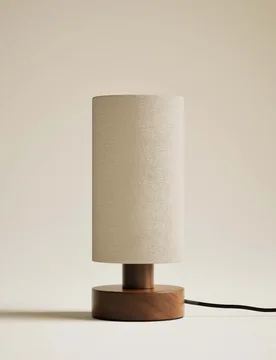 M&S Wooden Table Lamp Brown - M&S - FashionsVida