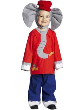 Benjamin Blümchen Kinder Kostüm Lizenzware blau-rot-grau