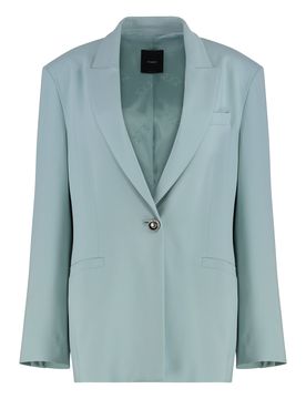 Feminine Tailored One-Button Mini Jacket