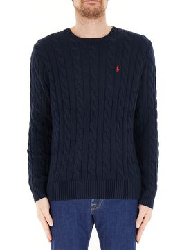 Maglione a trecce POLO BLU NOTTE M