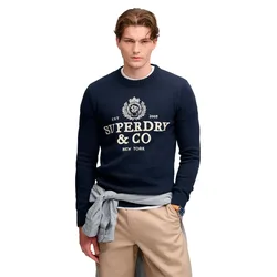 Pull Applique Graphic Jumper Eclipse Navy / Off White S