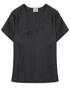 Alysi Silk Twill Blouse - Mini Fit