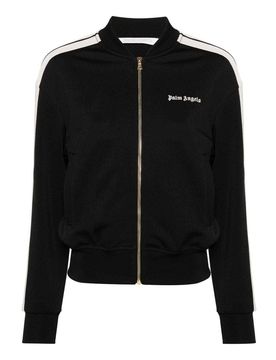 Bomber con logo ricamato