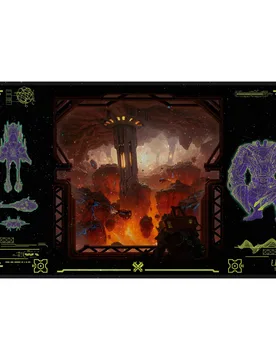 MTG Edge of Eternities Holofoil Playmat featuring Kavaron, Memorial World - Ultra PRO - FashionsVida