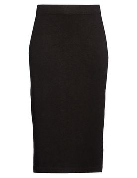 Midi-Rock Damen Schwarz L,M,S,XL,XS Damen