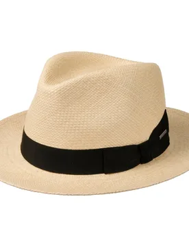 Valeco Fedora Panama Hat by - nature - Female - Size: M (56-57 cm) - Stetson - FashionsVida