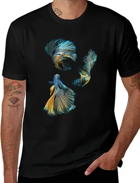 Blue Siamese Betta Fish T-Shirt new gifts and t-shirts blacks oversized t shirt outfits for men - Aliexpress - FashionsVida