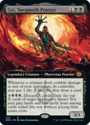 Gix, Yawgmoth Praetor (Extended Art foil) The Brothers' War