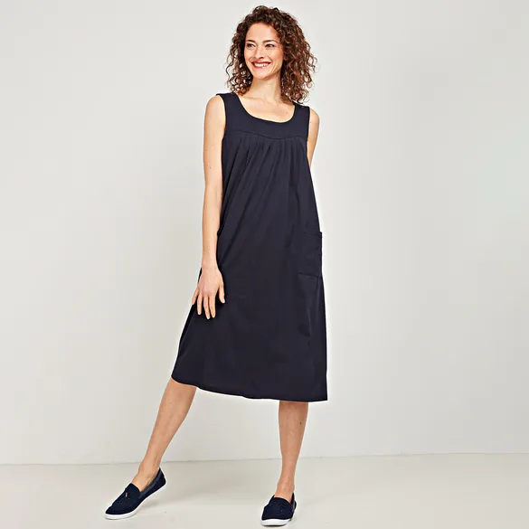 Pagen Trägerkleid dunkelblau - 3Pagen - FashionsVida