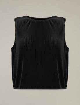MACRON top steffi donna nero