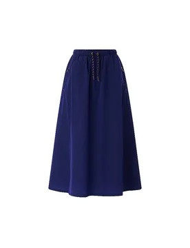 Midi falda azul oscuro 42 - Richroyal - FashionsVida