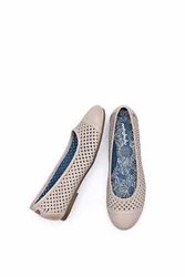 Women's 'Vinaigrette 2' Nubuck Ballet Pumps in Grey Size: 4 - Grey - Size: 4