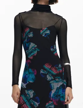 Damen KLEID Schwarz 25WWVK03_NE2000