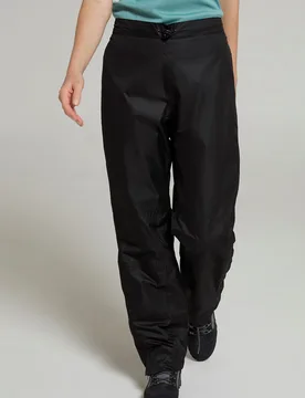 Spray' Womens Overtrousers With Taped Seams Waterproof Pants Black - Size 24 Uk - Mountain Warehouse - FashionsVida